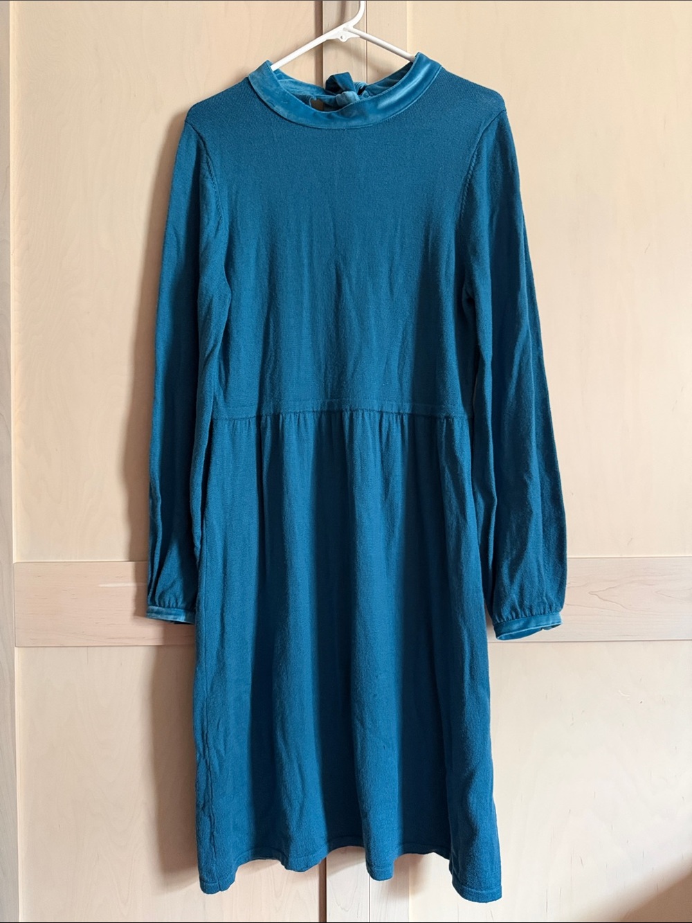 Biden Wool and Velvet Dress